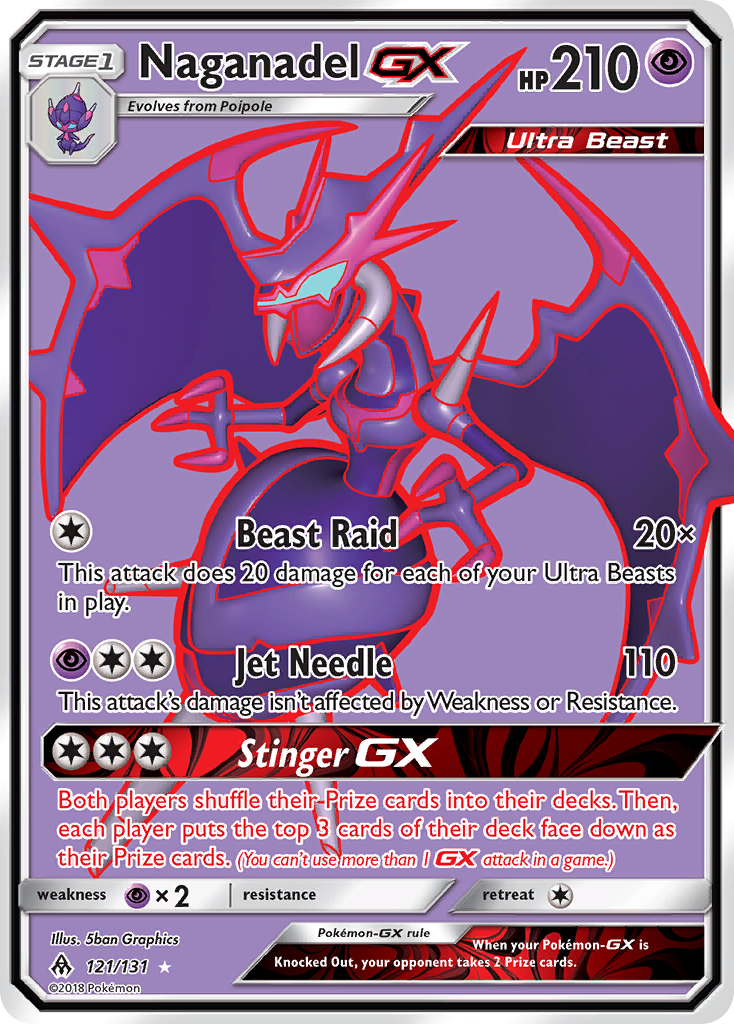 Forbidden Light Naganadel GX #121/131